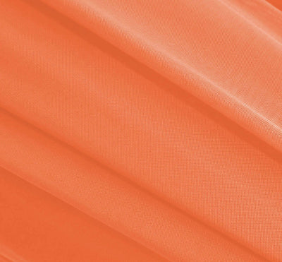 Orange Stretch Mesh Fabric