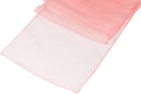 (12 / Pack ) 14 in. x 100 in. Coral Organza Table Runner
