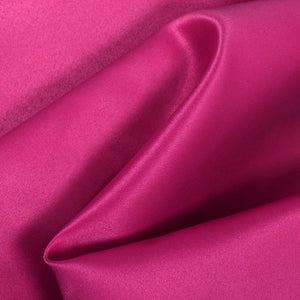 Hot Pink Dull Matte Bridal Satin Fabric