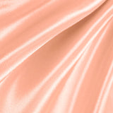 Peach Poly Satin Fabric
