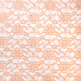 Peach Raschel Lace Fabric