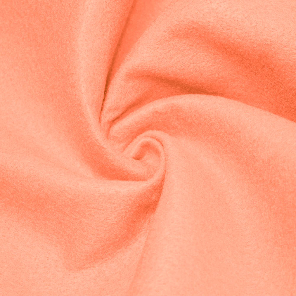 Peach solid Acrylic Felt Fabric