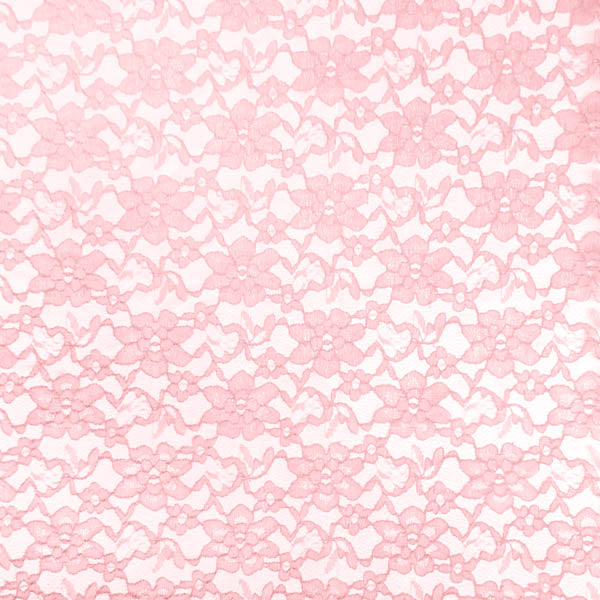 Pink Raschel Lace Fabric