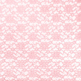 Pink Raschel Lace Fabric