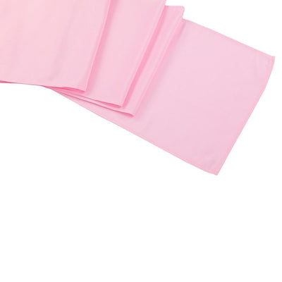 Pink Polyester Table Runner