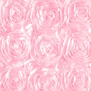 Rosette Satin Pink Fabric