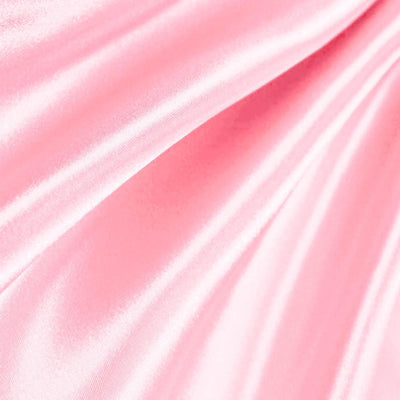 Light Pink Poly Satin Fabric / 50 Yards Roll