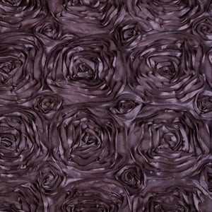 Rosette Satin Plum Fabric