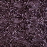 Rosette Satin Plum Fabric