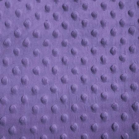 Purple Minky Dimple Dot Fabric