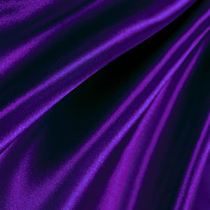 Purple Poly Satin Fabric / 50 Yards Roll