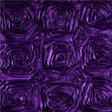 Rosette Satin Purple Fabric