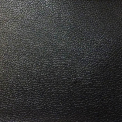 Black 1.2 mm Thickness Soft PVC Faux Leather Vinyl Fabric / 40 Yards Roll