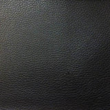Black 1.2 mm Thickness Soft PVC Faux Leather Vinyl Fabric / 40 Yards Roll