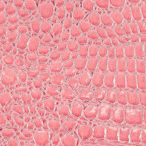 Pink Vinyl Crocodile, 55" Inches Wide