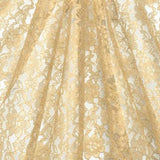 Gold Raschel Lace Fabric