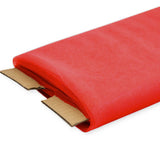 Red Nylon Tulle Fabric, 54" Inches Wide - 40 Yards By Roll