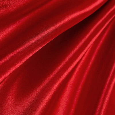 Bridal Satin Red Fabric