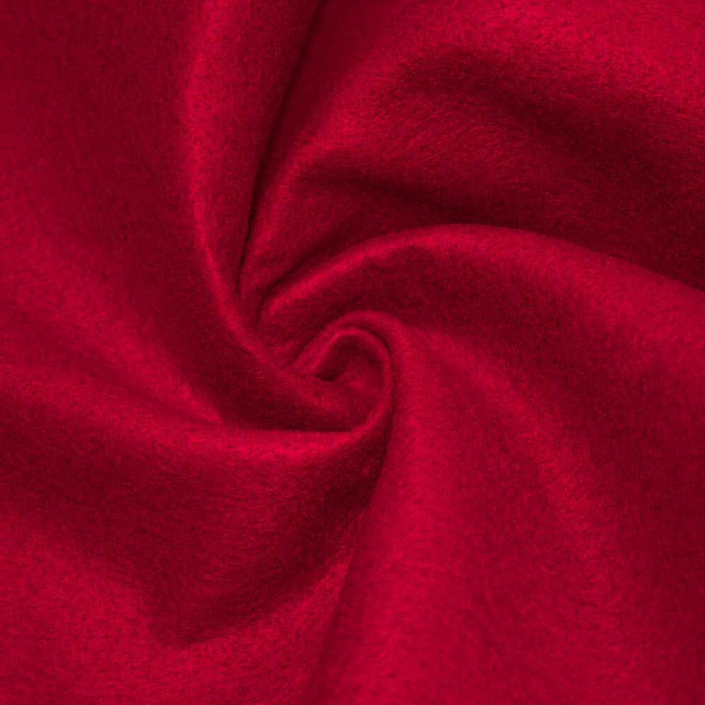 Red solid Acrylic Felt Fabric