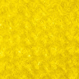 Yellow Minky Rosebud Fabric