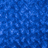 Royal Blue Minky Rosebud Fabric