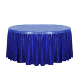 132" Royal Blue Glitz Sequin Round Tablecloth