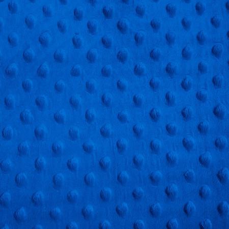 Royal Blue Minky Dimple Dot Fabric