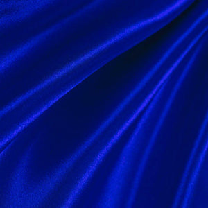 Royal Blue Poly Satin Fabric / 50 Yards Roll