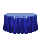 120" Royal Blue Glitz Sequin Round Tablecloth