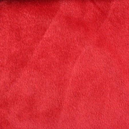 Red Velboa Fur Solid Short Pile