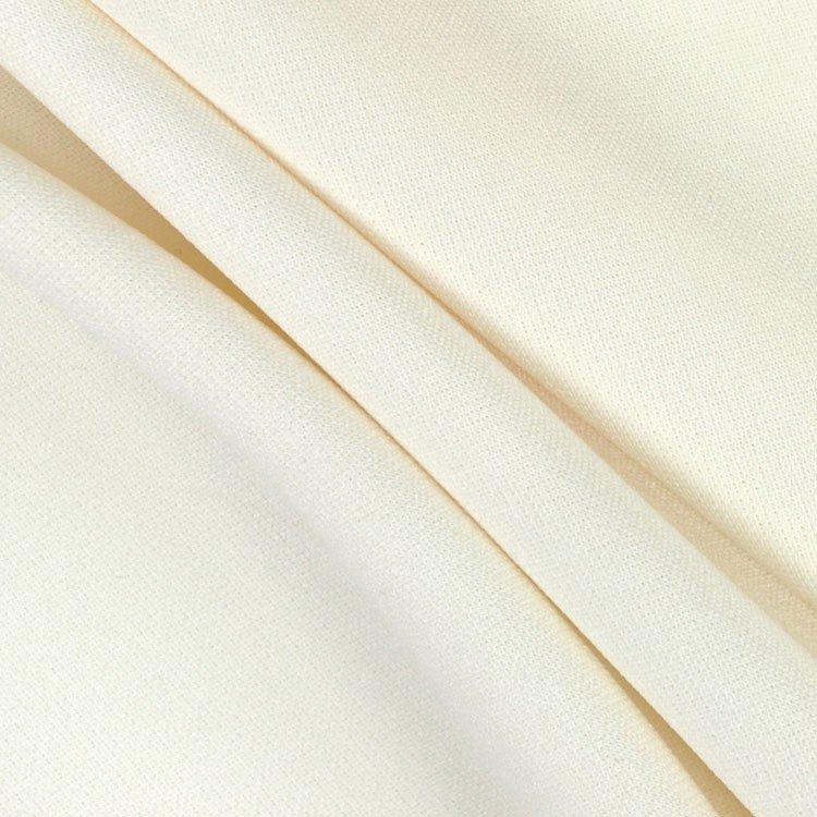 Ivory Solid Stretch Scuba Double Knit Fabric / 50 Yards Roll