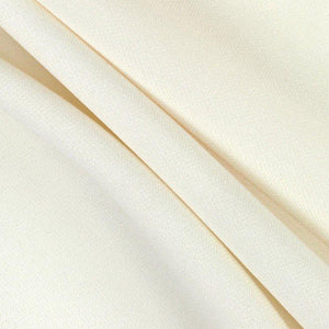 Ivory Solid Stretch Scuba Double Knit Fabric / 50 Yards Roll