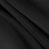 Black Solid Stretch Scuba Double Knit Fabric
