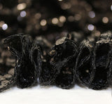 Black Seaweed Glitz Sequin Mesh Fabric