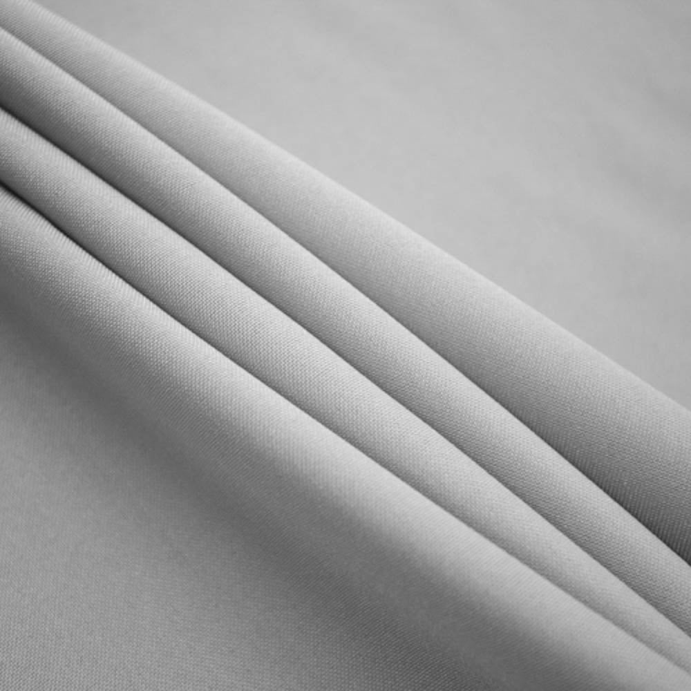 Silver Polyester Poplin Fabric