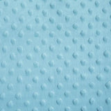Sky Blue Minky Dimple Dot Fabric