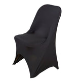 Black Polyester Spandex Banquet Wedding Party Chair Covers
