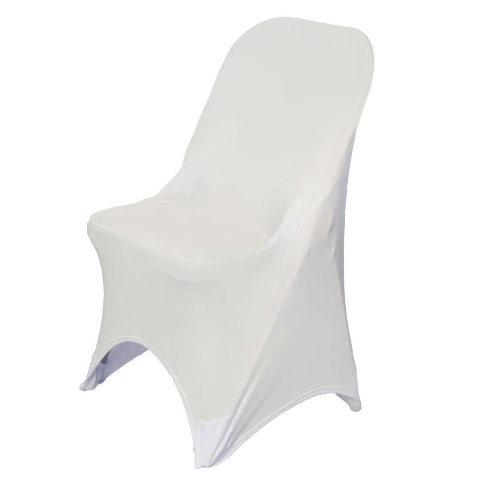 Ivory Polyester Spandex Banquet Wedding Party Chair Covers