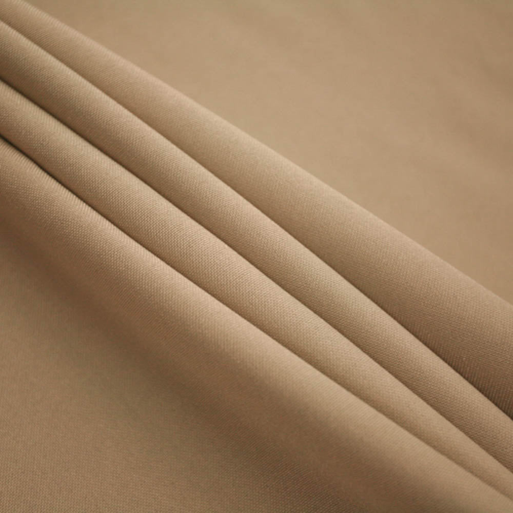 Khaki Polyester Poplin Fabric