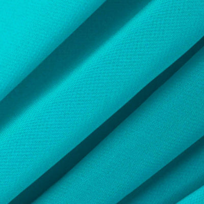 Turquoise Chiffon Fabric / 50 Yards Roll