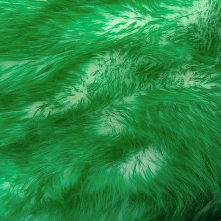 Emerald Faux Fur Candy Shaggy Fabric Long Pile