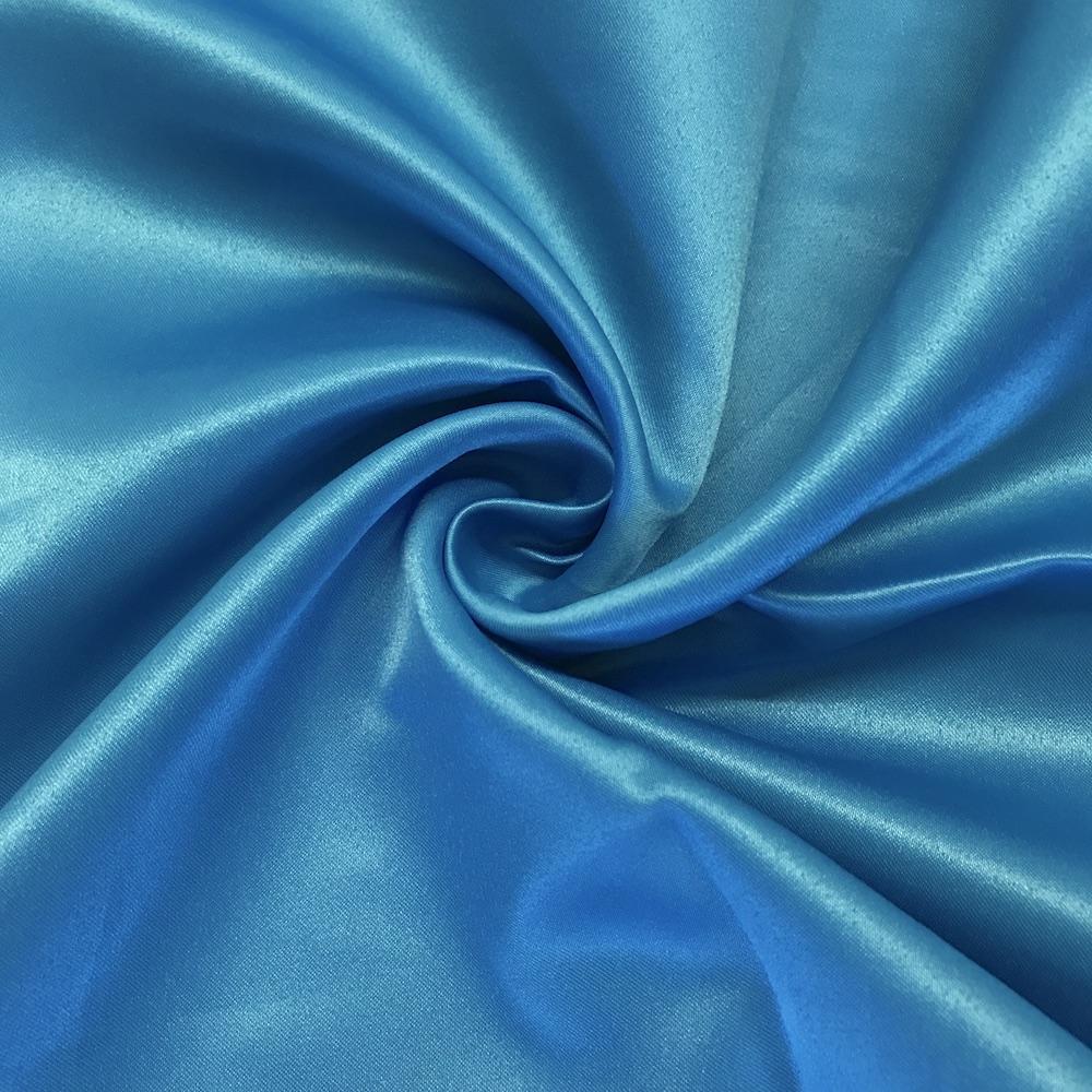 Turquoise Dull Matte Bridal Satin Fabric