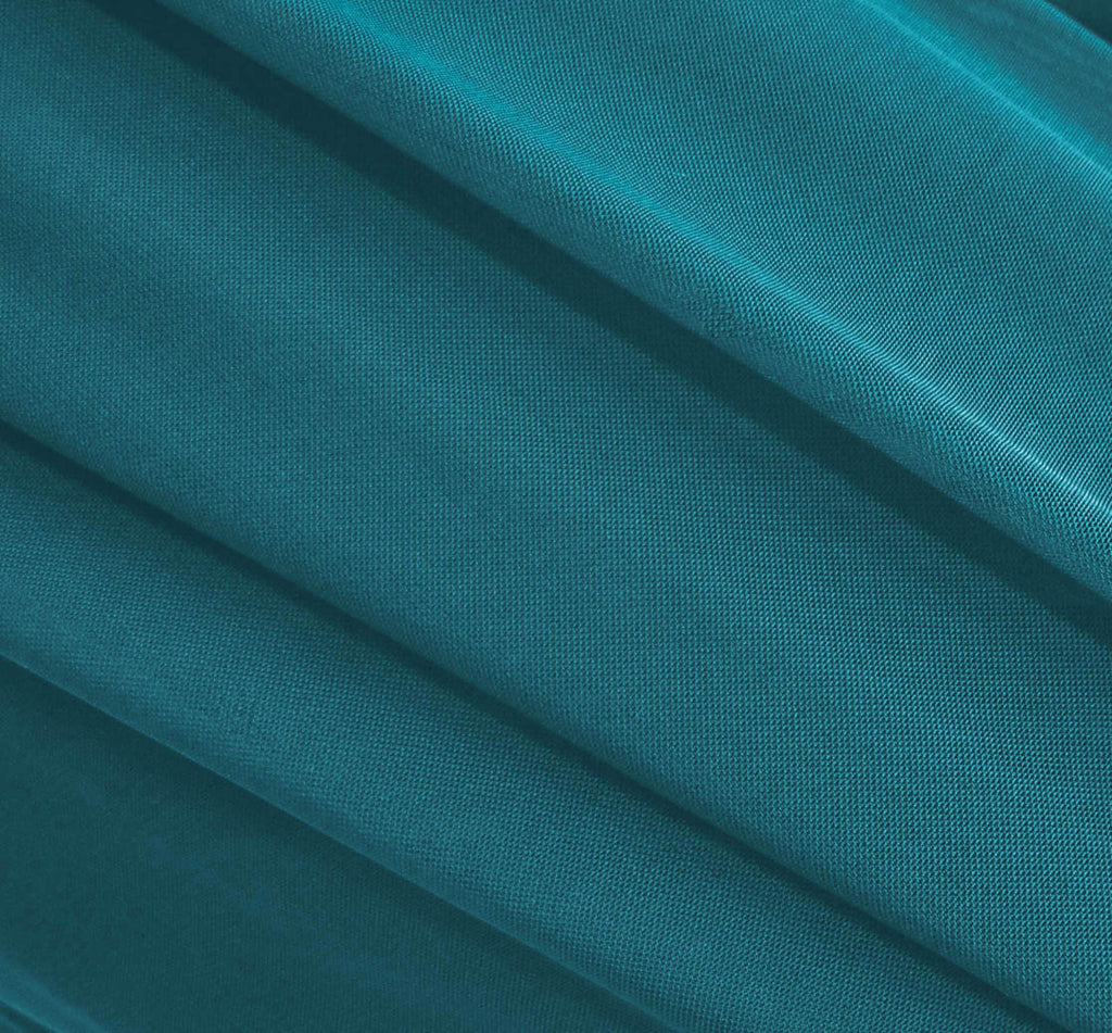 Turquoise Stretch Mesh Fabric