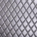 Silver Matte Dull Quilted Vinyl Fabrics