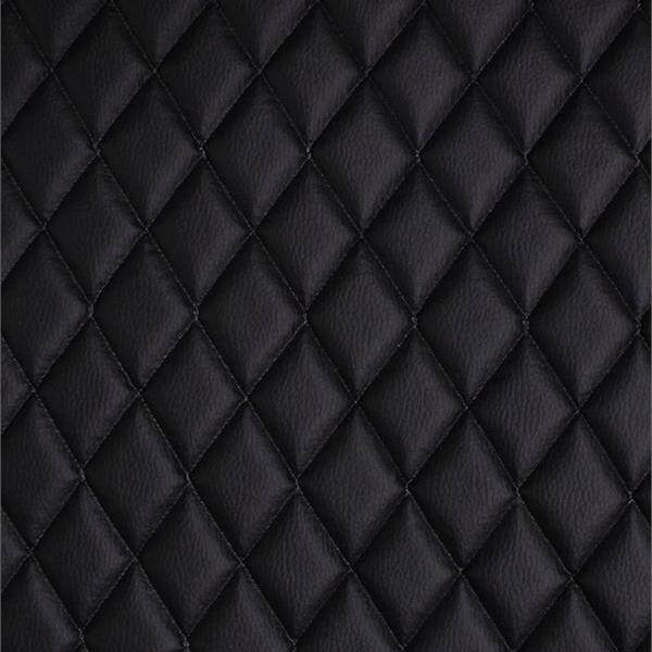 Black Perforated Black Plain Solid Vinyl Upholstery Fabric by The Yard