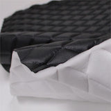 Black Grain Texture Quilted Vinyl Fabrics