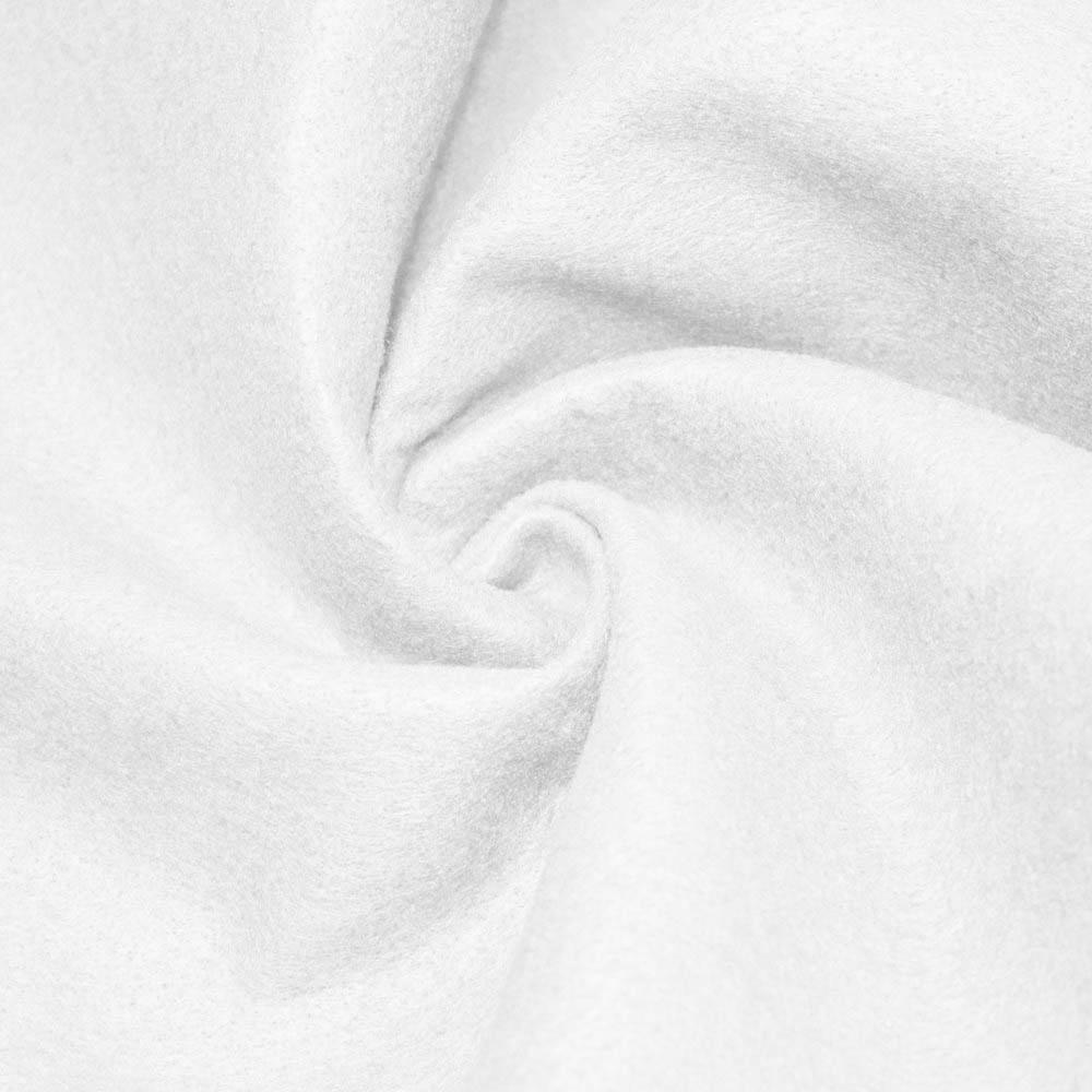 White solid Acrylic Felt Fabric / 20 Yards Roll