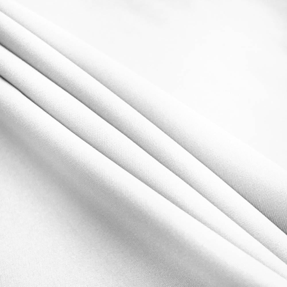 White Polyester Poplin (120") Fabric / 50 Yards Roll