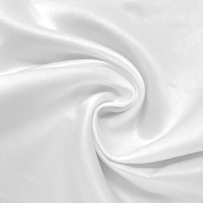 White Dull Matte Bridal Satin Fabric