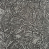 Charcoal Flocking Crushed Velvet Fabric / 50 Yards Roll